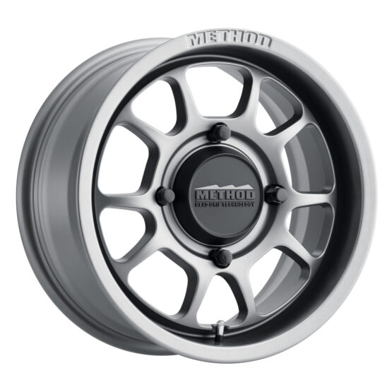 MR409 Bead Grip 15x8 / 4+4/0mm Offset / 4x156 / 132mm CB Steel Grey Wheel - Image 2