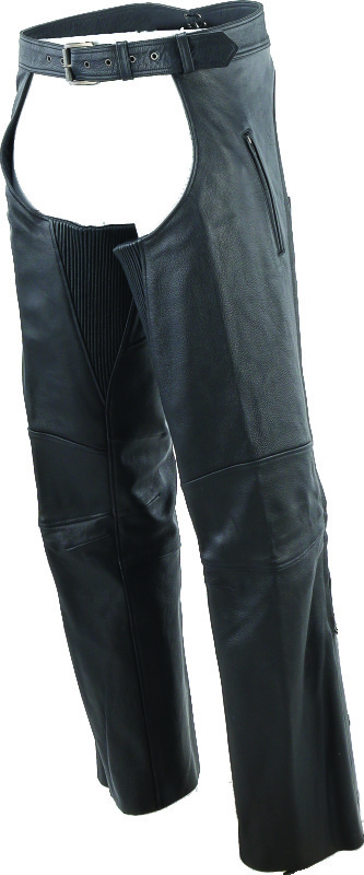 Kuryakyn Longhaul Leather Chaps Black Large Men's - Image 12
