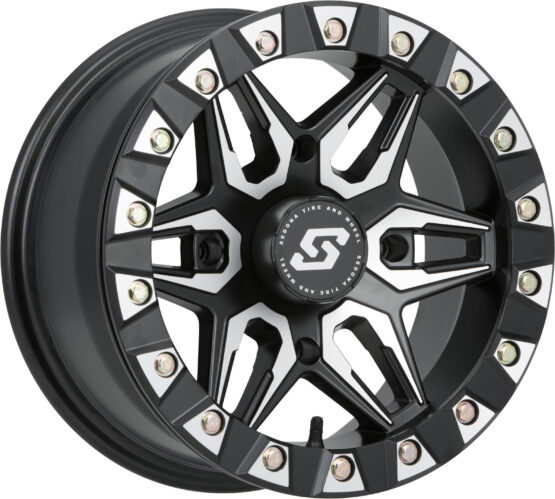 Sedona Split 6 Beadlock Wheel 14x7 4/156 4+3 Black Machined