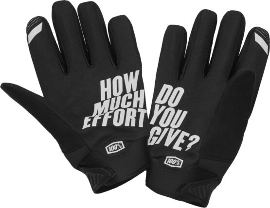 100 Percent Brisker Gloves Black X-Large Offroad MX - Image 2