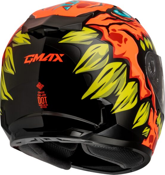 GMAX Youth GM-49Y Drax Helmet Orange Large - Image 4