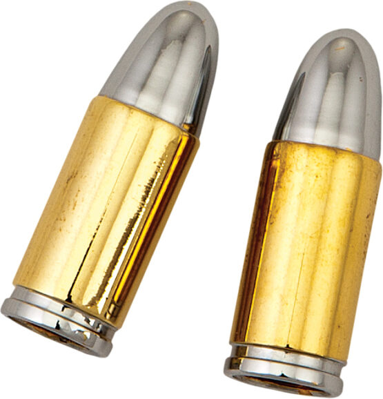 HardDrive Gold Bullet Valve Stem Caps - Pair