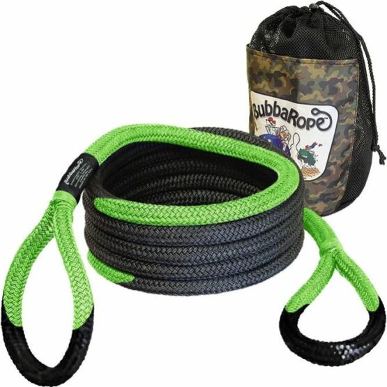 Bubba Rope Sidewinder 5/8in x 20ft UTV Recovery Rope Green Eyes