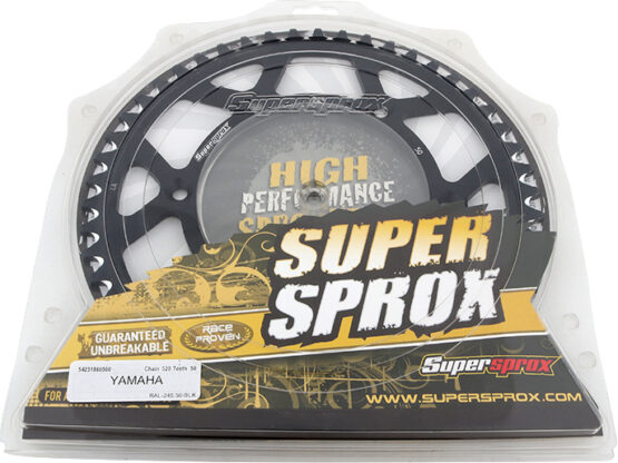 Supersprox Aluminum Rear Sprocket 50T Black Fits Yamaha 520 Chain - Image 4