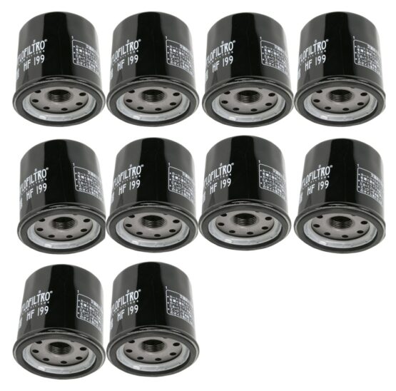 HF199 Oil Filter - Black - 10 Pack
