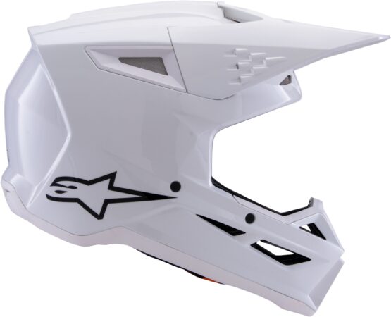 Alpinestars SM3 Solid Helmet White Gloss Medium - Image 7