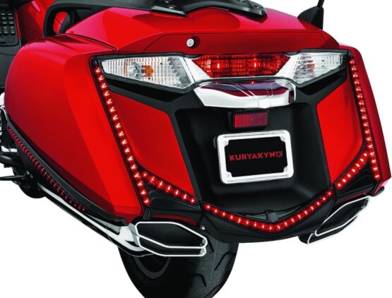 L.E.D. Vertical Rear Light Strips 12-17 GL1800 Gloss Black Smoke Lens - Image 2