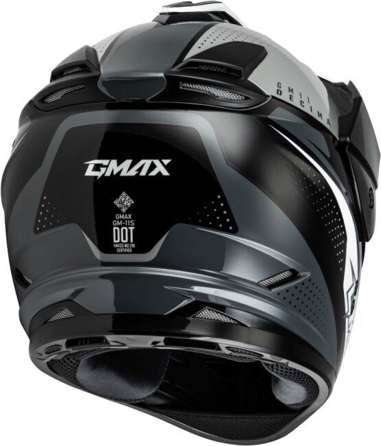 GMAX GM-11 Decima Helmet Black/Grey/White XL - Image 4