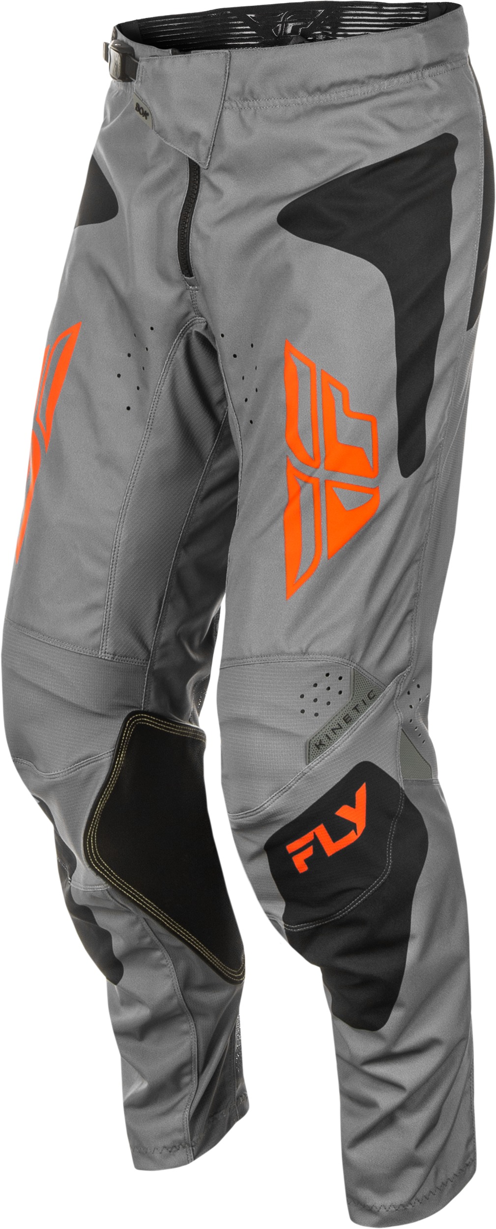 Fly Racing Kinetic Sym Pants Grey/Orange/Black Size 30 - Image 4