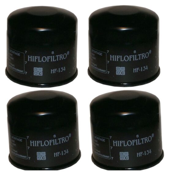 HF134 Oil Filter - Black - 4 Pack
