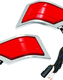 Tracer Tour Pak Rear Lights Chrome Red Lens