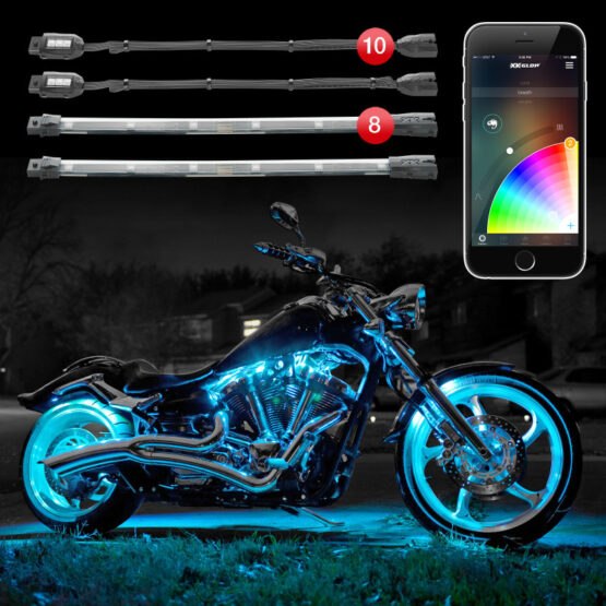 XKGLOW 18PC LED Light Kit App Controlled Multicolor for ATV/Motorcycle - Image 3
