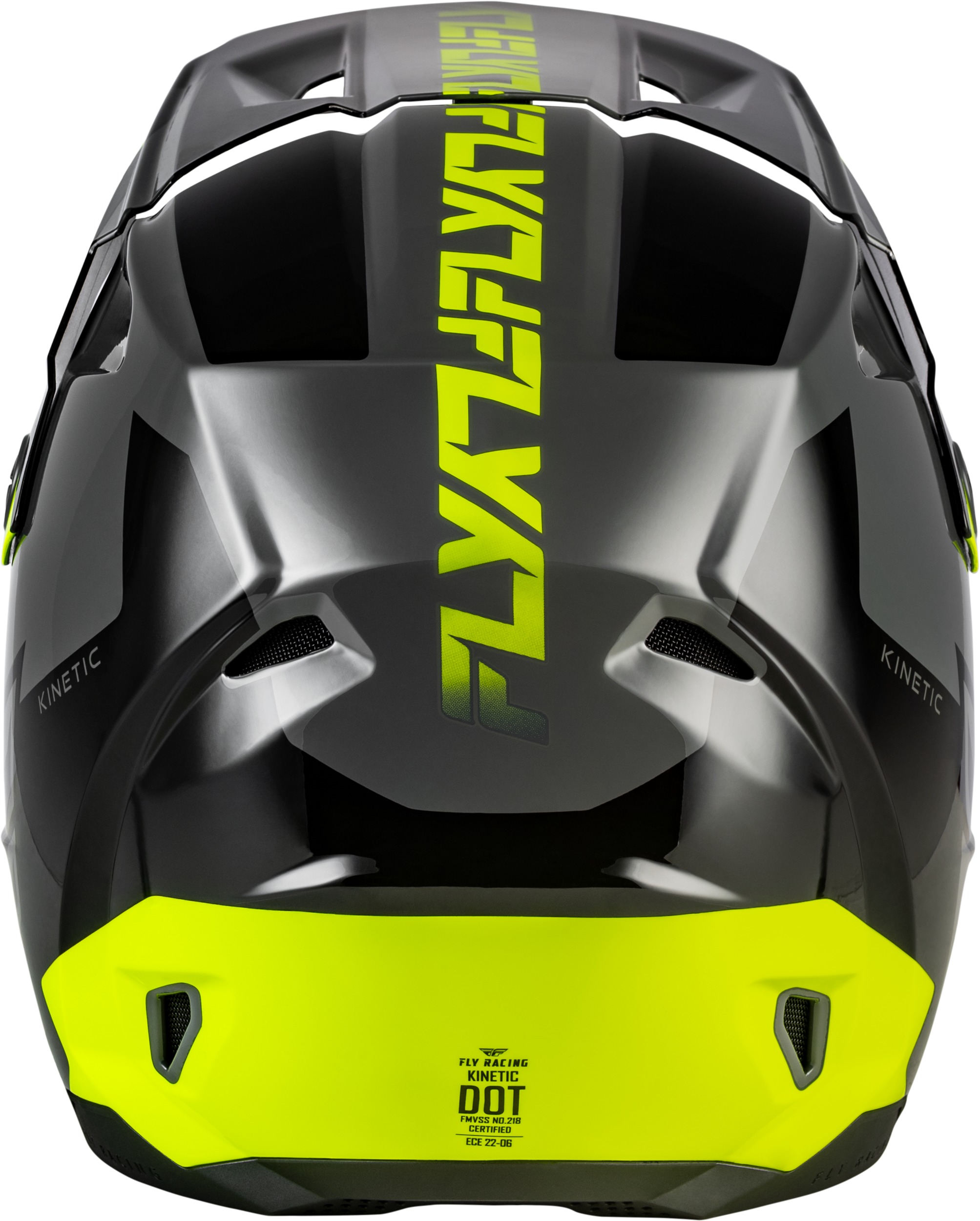 Fly Racing Kinetic Crest Helmet Grey/Black/Hi-Vis 2X-Large - Image 4