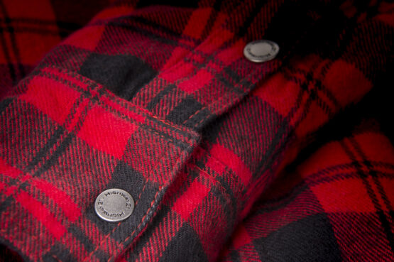 Highway 21 Marksman Flannel Black/Red Medium Men's Riding Shirt - Image 10