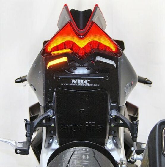New Rage Cycles Fender Eliminator Kit Black Fits 21-24 Aprilia RSV4 - Image 2