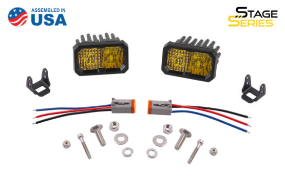 Stage Series 2 In LED Pod Sport - Yellow Fog Standard ABL (Pair) - Image 3