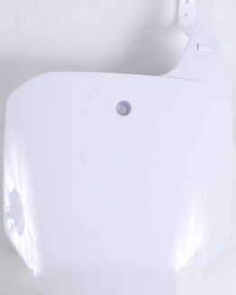 Front Number Plate - White