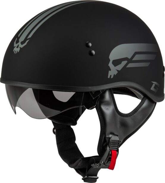 GMAX HH-65 Retribution Helmet Matte Black/Silver XS - Image 3