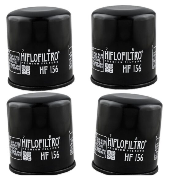 HF156 Oil Filter - Black - 4 Pack