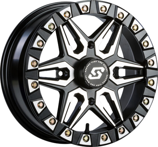 Sedona Split 6 Beadlock Wheel 15x6 4/137 +38mm Black Machined - Image 2