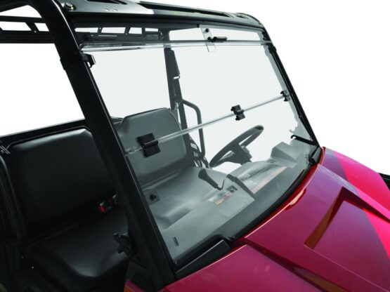 QuadBoss Windbreak Folding Windshield Clear Fits 17-21 Polaris Ranger 500 - Image 5
