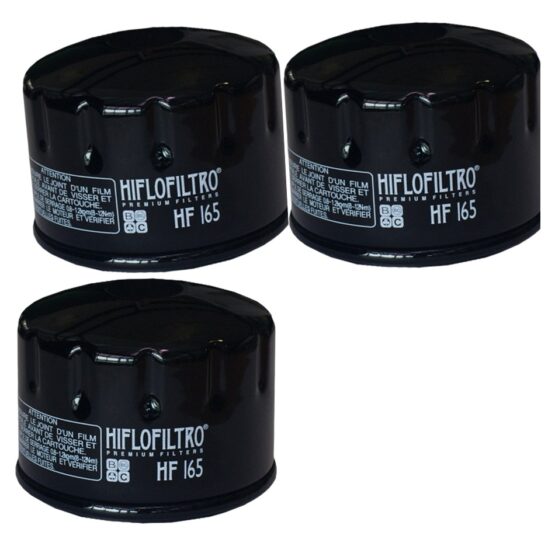HF165 Oil Filter - Black - 3 Pack