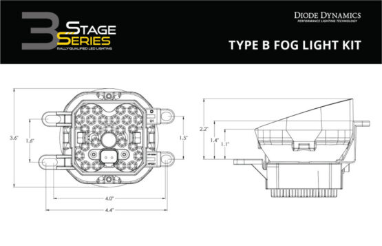 SS3 Sport Type B Kit ABL - White SAE Fog - Image 4