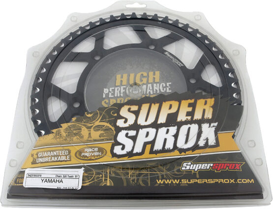 Supersprox 51T Aluminum Rear Sprocket Black Fits Yamaha 520 Chain - Image 4