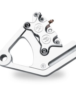 Performance Machine Rear 4-Piston Brake Caliper & Bracket - Chrome