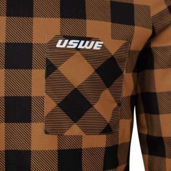 USWE Flannel Long Sleeve Off-Road Jersey Bronze XL - Image 4