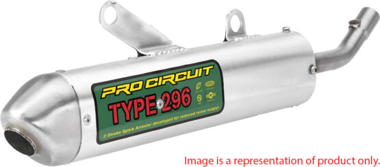 Type 296 Aluminum Slip On Exhaust Silencer w/ Spark Arrestor