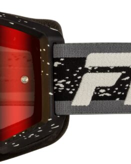 Fly Racing Zone Goggles Black/Grey Red Mirror/Smoke Lens