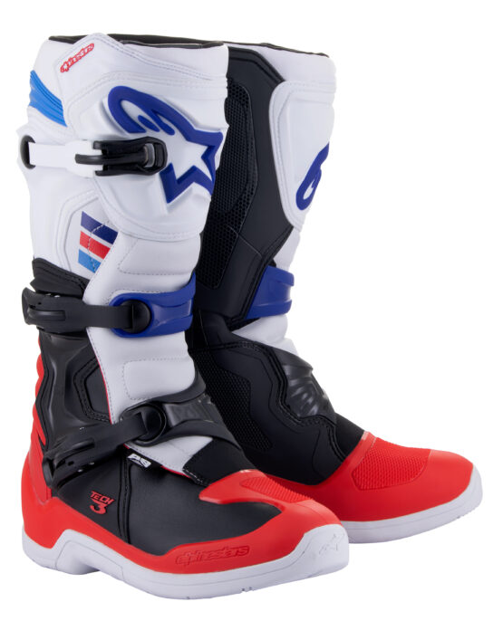 Alpinestars Tech 3 Boots White/Red/Blue US 12 / EU 47