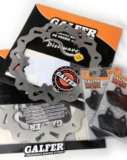 Front Brake Rotors & Organic Pads Kit