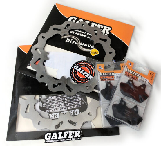 Front Brake Rotors & Organic Pads Kit