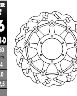 Superbike Wave Brake Rotor - Right Directional
