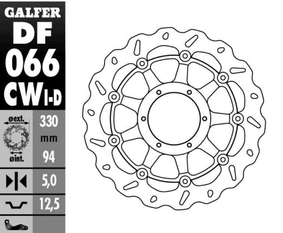 Floating Wave Brake Rotor - Right Directional - Image 2