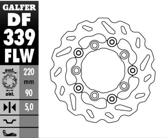 Floating Wave Rear Brake Rotor - Image 3