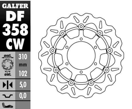 Floating Wave Front Brake Rotor - Image 2