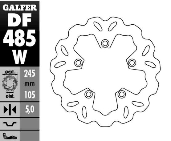 Solid Wave Rear Brake Rotor - Image 2