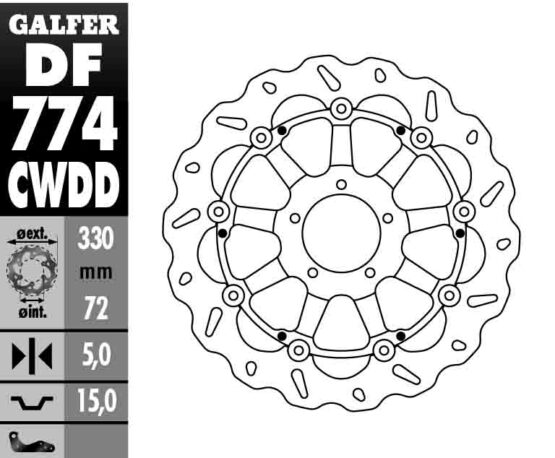Wave Brake Rotor w/ TC