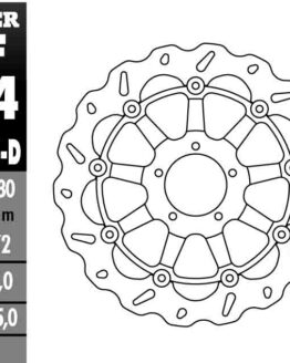 Floating Wave Brake Rotor - Left Directional