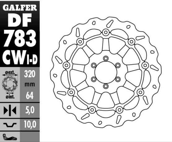 Floating Wave Brake Rotor - Left Directional - Image 2