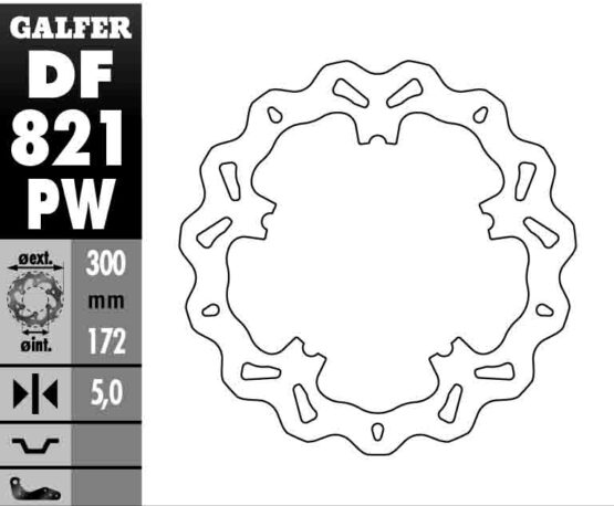 Front Solid Wave Brake Rotor - Image 2