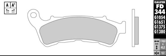 HH Sintered Compound Brake Pads - Image 3