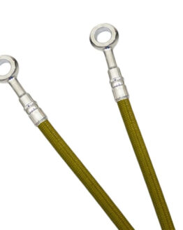 Gold Stainless Steel ABS Brake Line Kit - 5 Lines, FR & RR Included