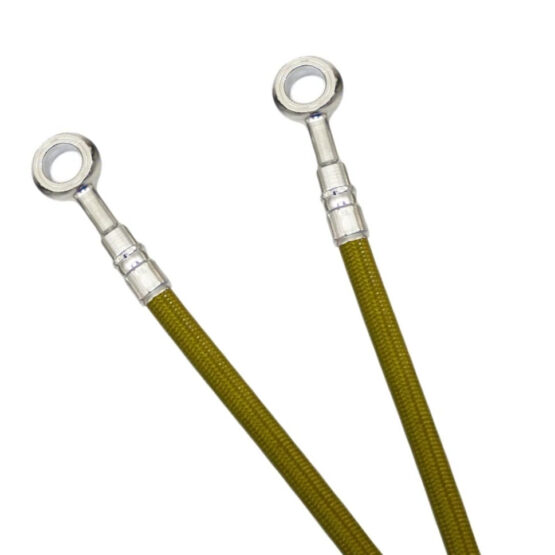 Gold Stainless Steel ABS Brake Line Kit - 5 Lines, FR & RR Included