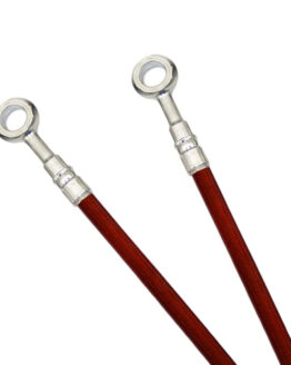 Galfer Red Front Brake Line Kit 3-Line Stainless Fits 91-97 Yamaha TDM850