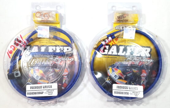 Front & Rear GP Brake Line Kit Custom Blue/Gold - Image 2