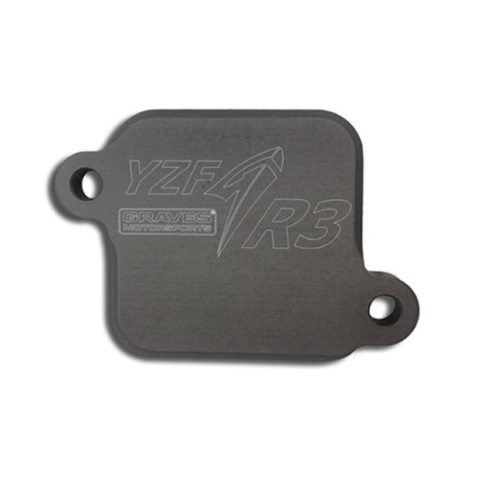Graves Smog Block Off Plates Billet Aluminum Fits Yamaha YZF-R3